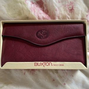 Buxton cowhide heiress clutch wallet